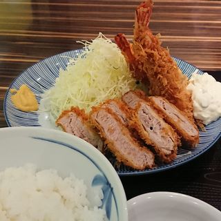 海老ヒレかつ定食(とんかつ稲 モザイクモール港北)