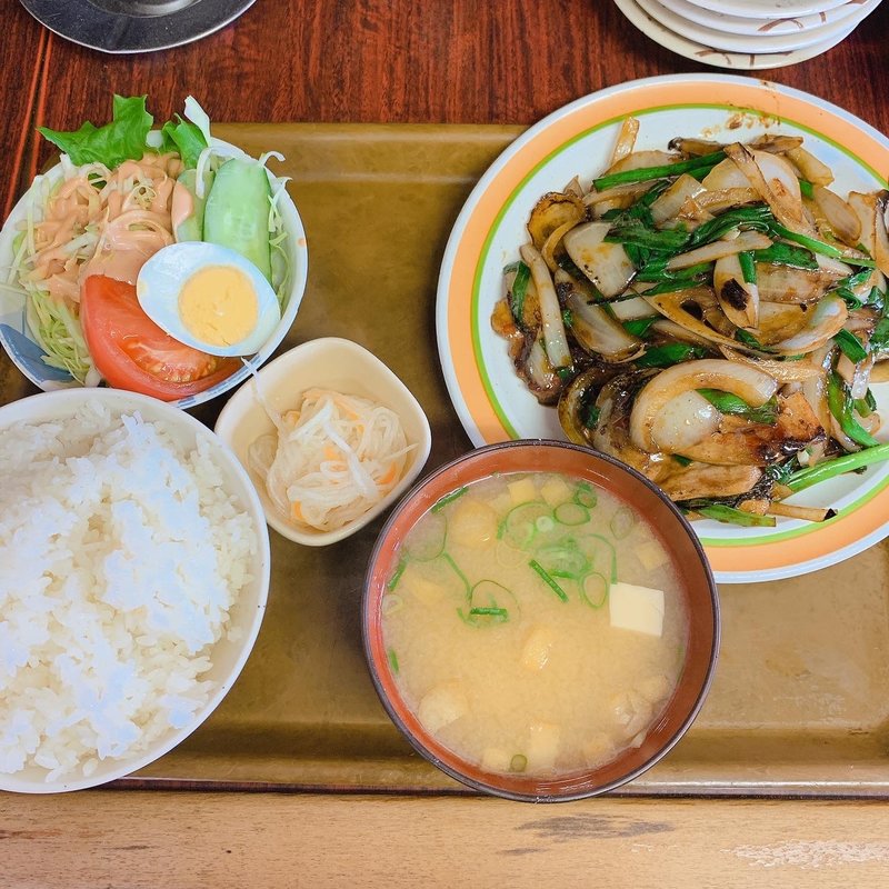豚ニラ炒め定食(幸龍)