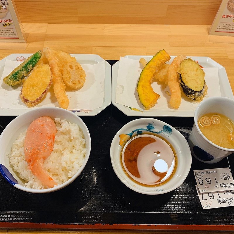 上てんぷら定食(天ぷら専門店·陣屋 二丈店)
