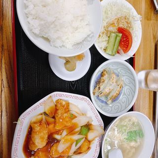 酢豚定食(あさひ亭)