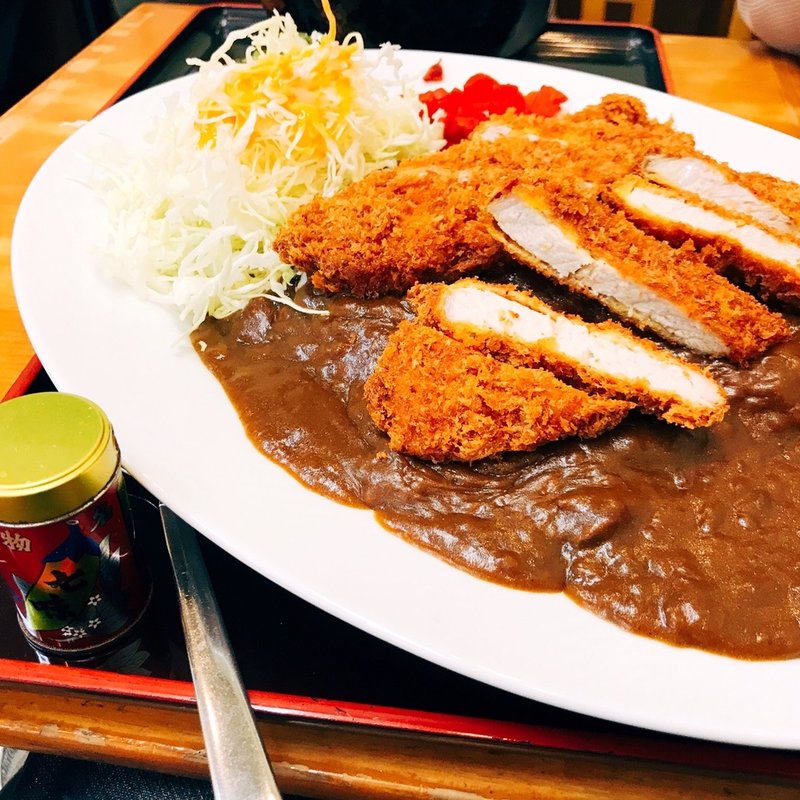 ダブルカツカレーのご飯少なめ(どん八食堂 東糀谷店)