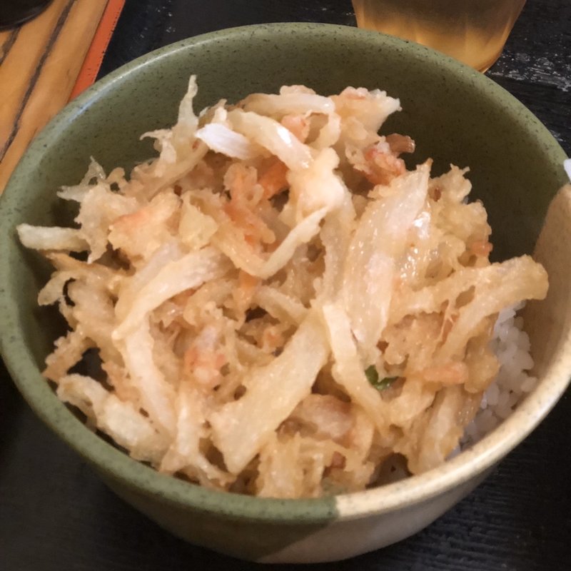 かき揚げ丼(蕎麦たつ )