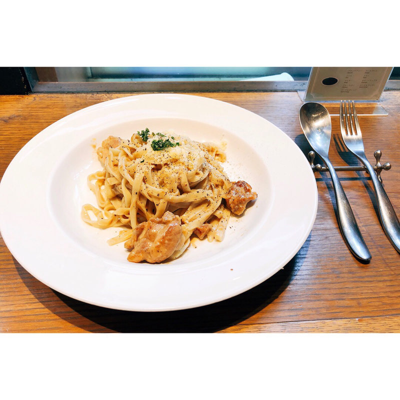 大山鶏のポルチーニクリーム(ポタパスタ 渋谷店)