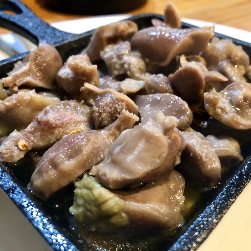 砂肝のコンフィ(塩梅)