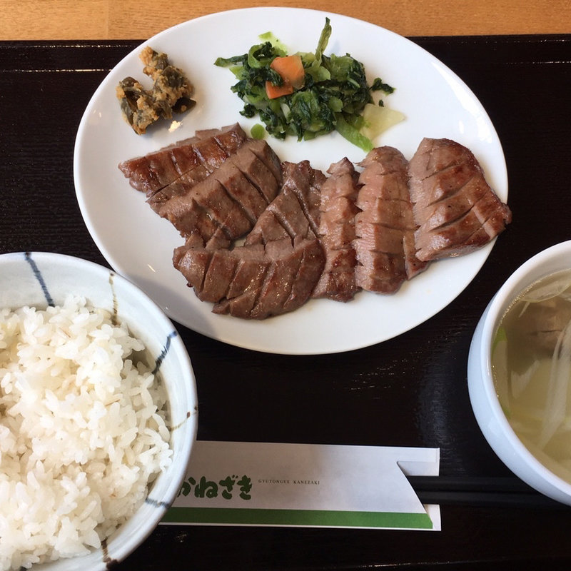 （ランチタイム）牛たん定食（塩）1人前(牛たん かねざき )