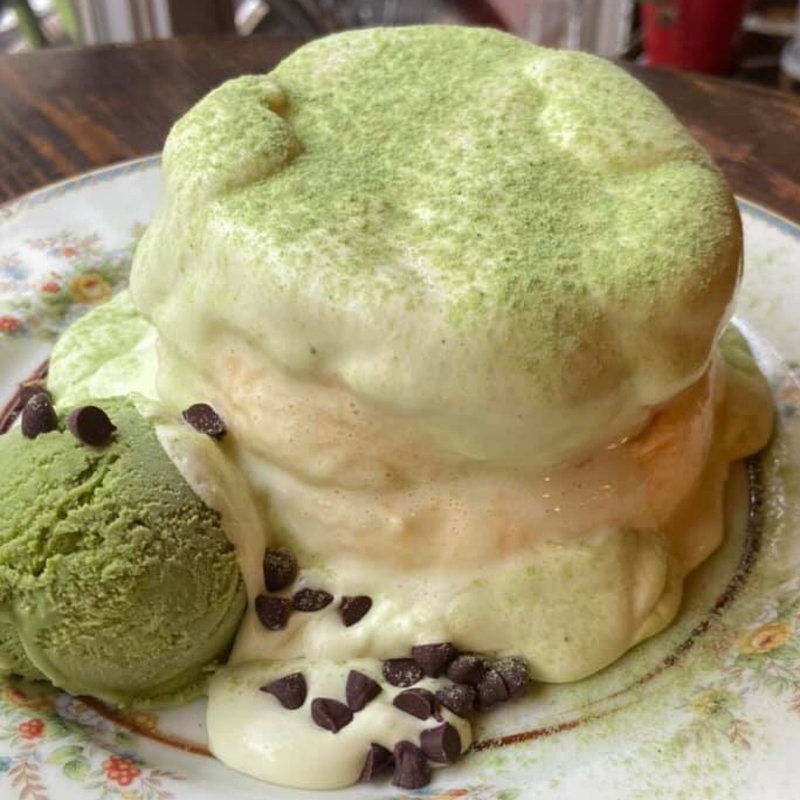 抹茶チョコレートパンケーキ(イリヤプラスカフェ＠カスタム倉庫)