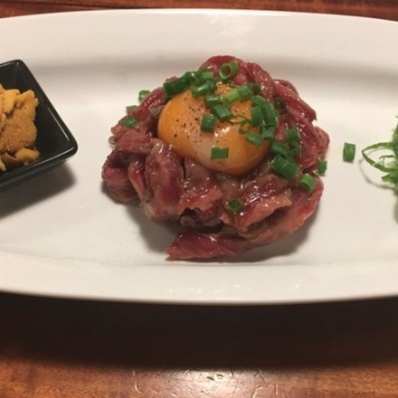 極タルタル雲丹添え(旬熟成 六本木店)