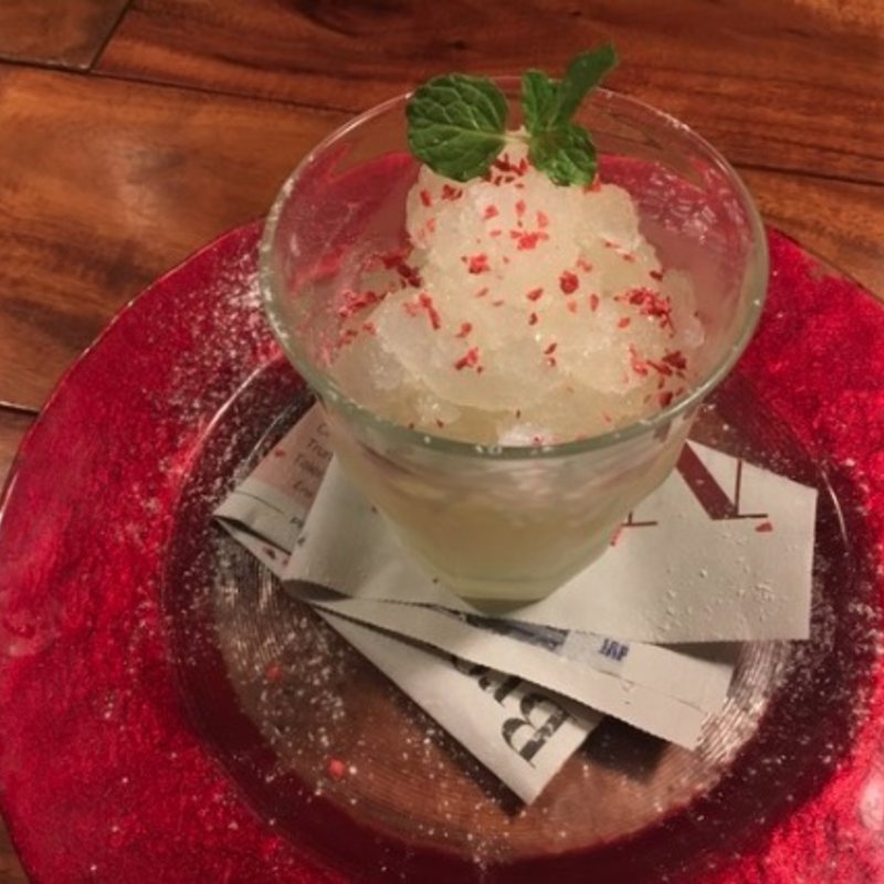 柚子のソルベ(旬熟成 六本木店)