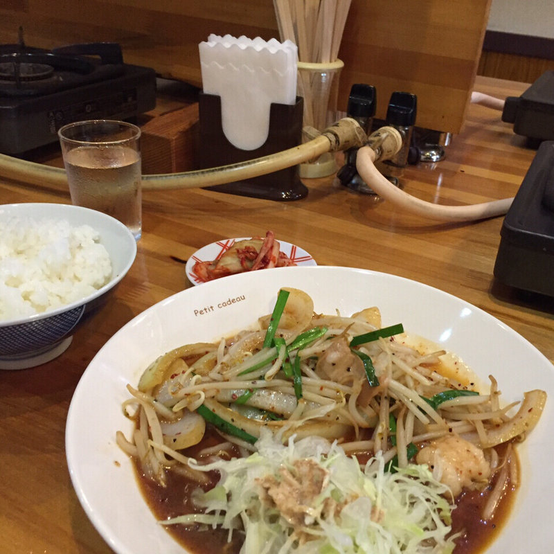 ホルモンイタメ定食(あつむら )