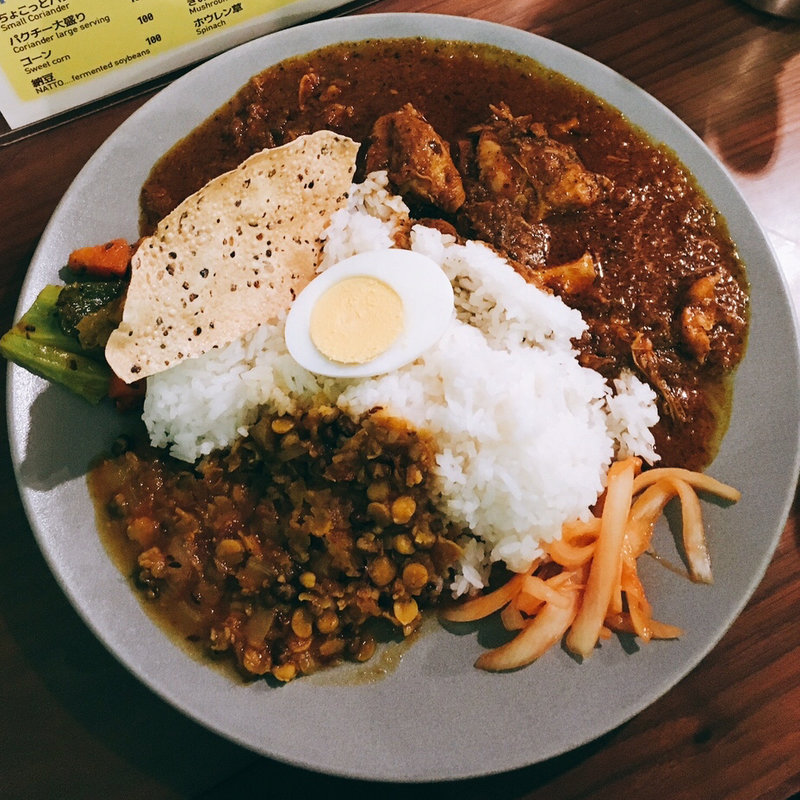 チキンカレー&MIX豆(FISH 新宿店（フィッシュ）)