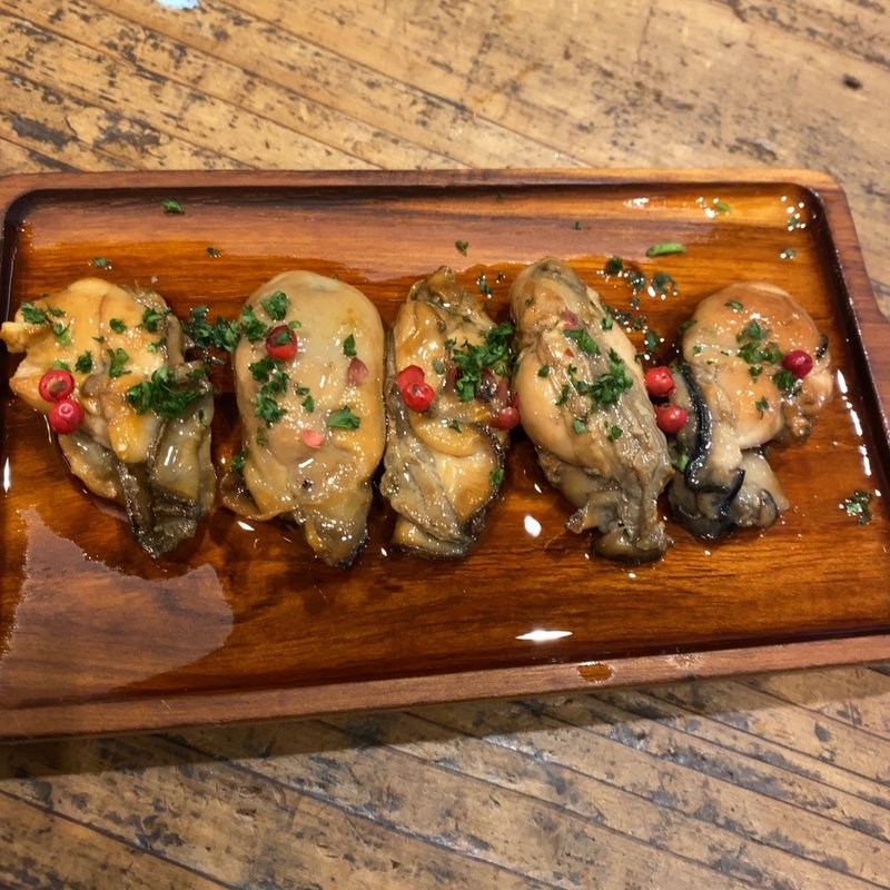 牡蠣のスモークオイルサーディン(パスタコッタ)