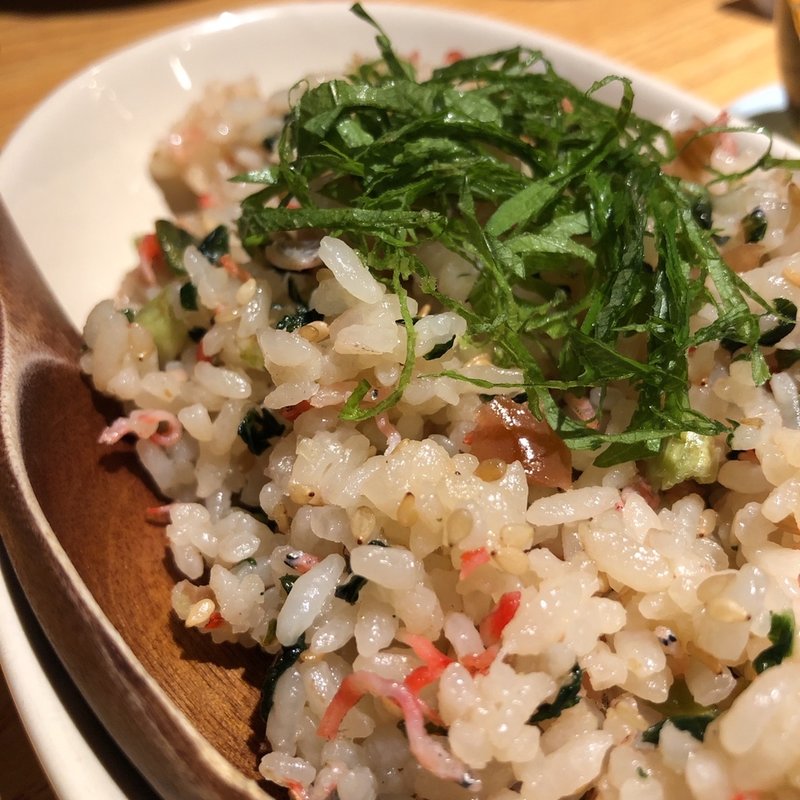 梅ちりめんチャーハン(ホルモッシュ)