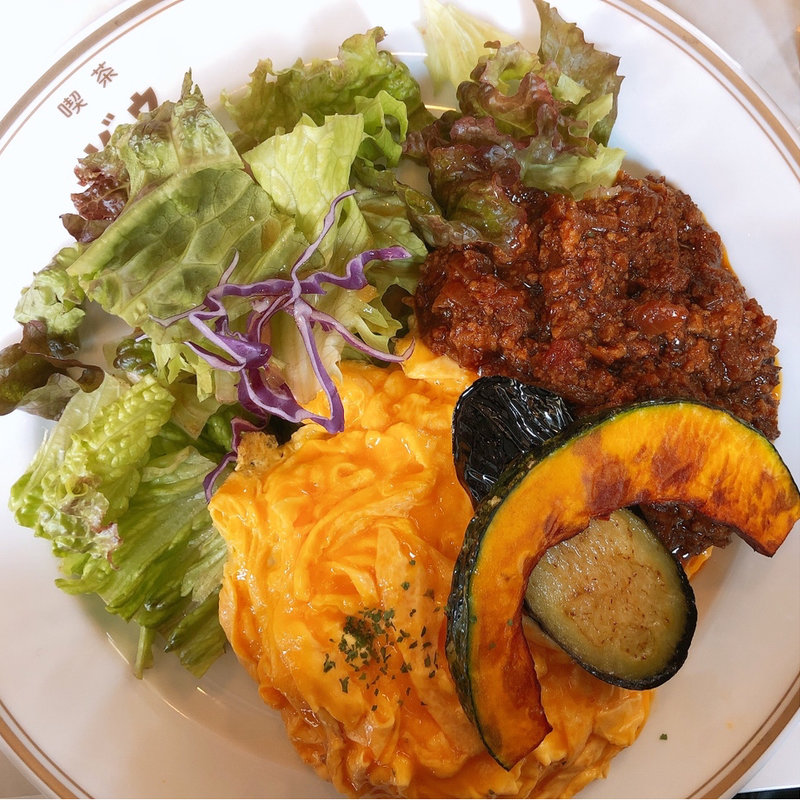 キーマカレーオムライス(喫茶ゾウ)