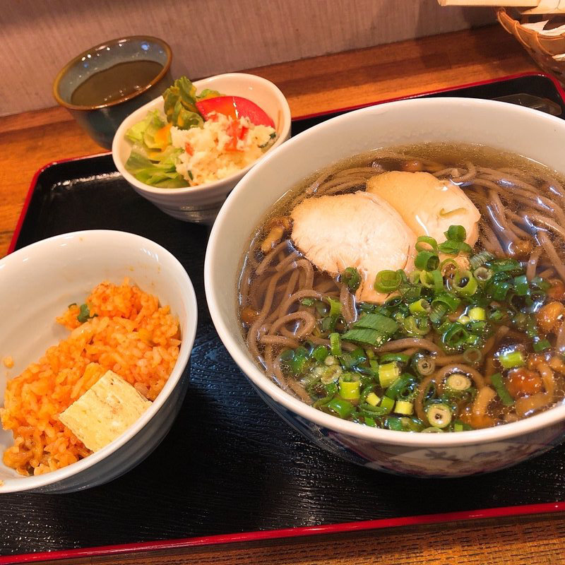 地鶏そばセット(ままや )