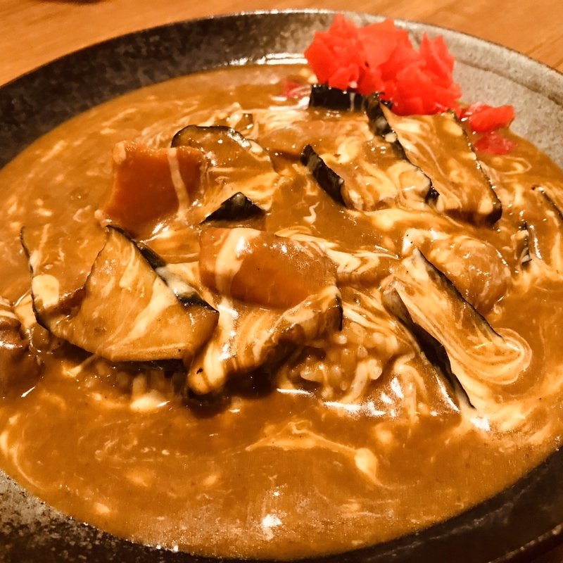 チーズ茄子カレー(チャーリーブラウン)