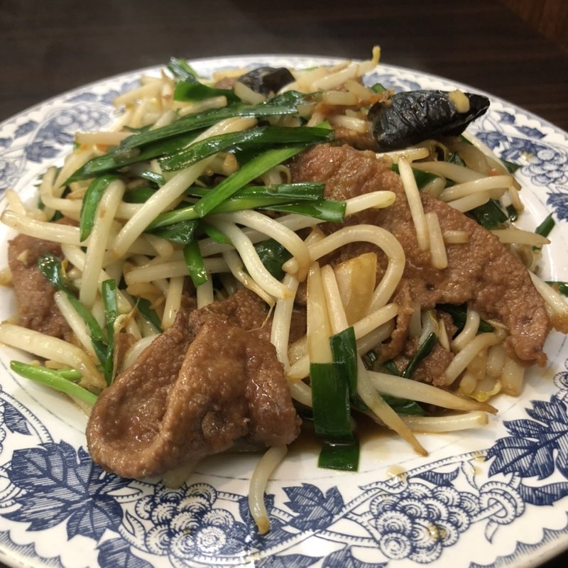 ニラレバ 炒め(餃子の王将 鳳店)