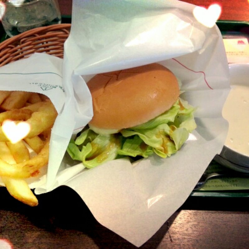 テリヤキバーガー(オニポテ+クラムチャウダー)(モスバーガー)