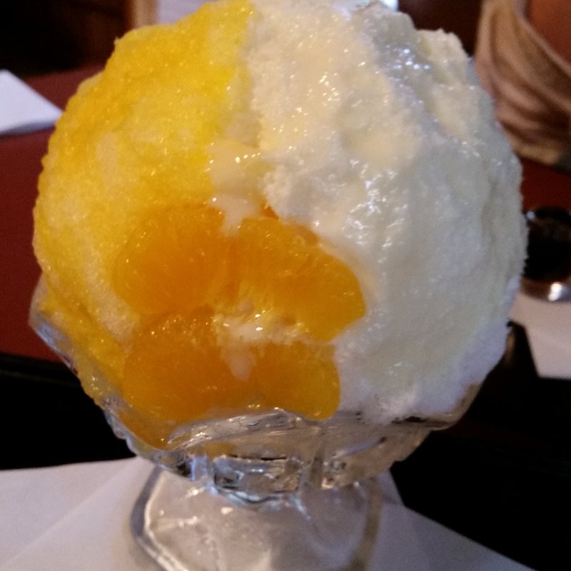 甘夏ミルク(かき氷)(ぎおん小森)