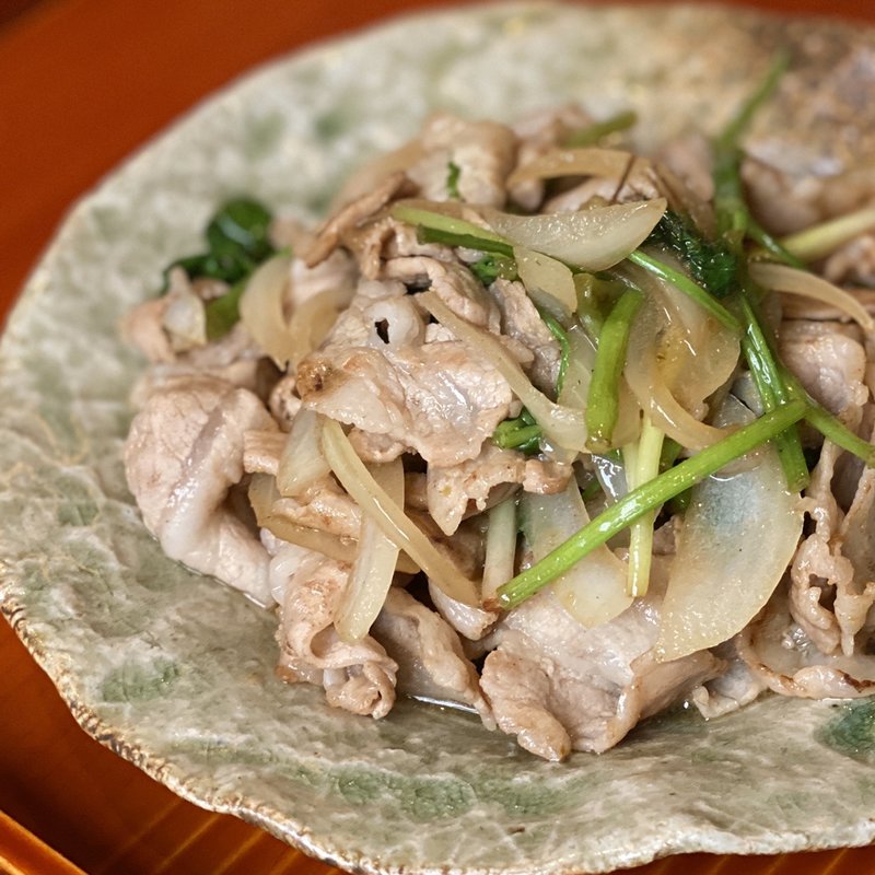 季節のランチセット 信州豚とセリ 柚子胡椒炒め(つた弥 )