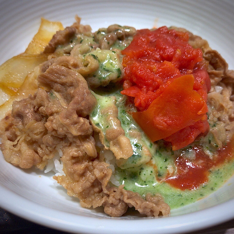 チーズバジル丼(吉野家 仙台河原町店 )