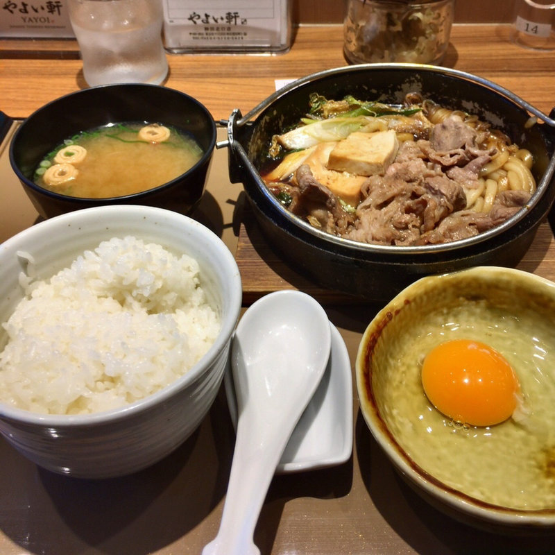 すき焼き定食(やよい軒 神田北口店)