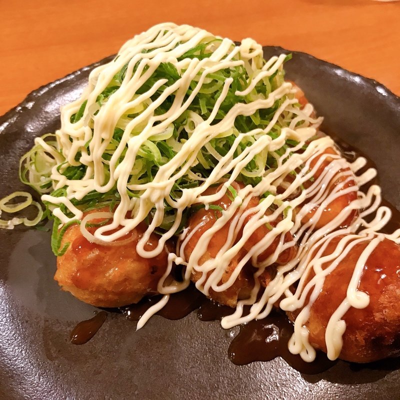 ネギ盛りたこ焼き(はち八 池袋西口店)