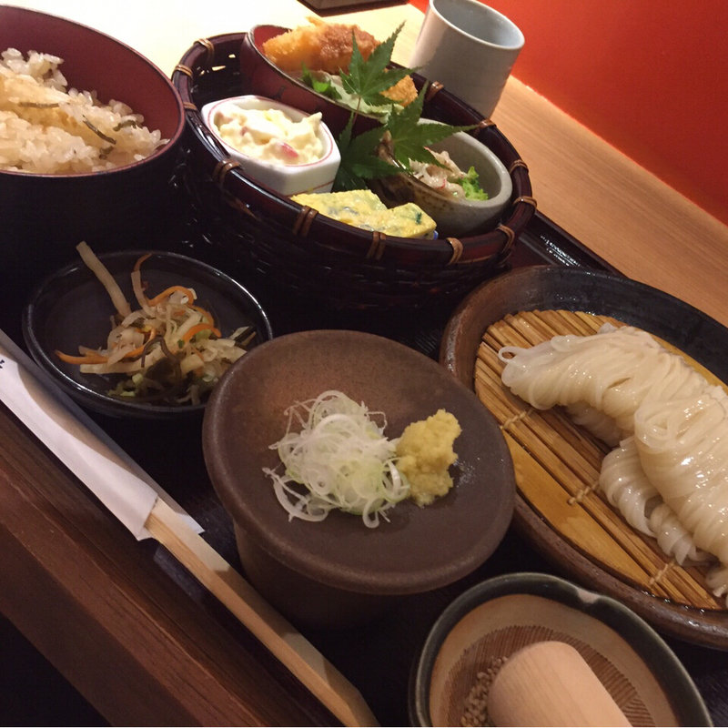 稲庭かご御膳(梅田北前 佐勘)