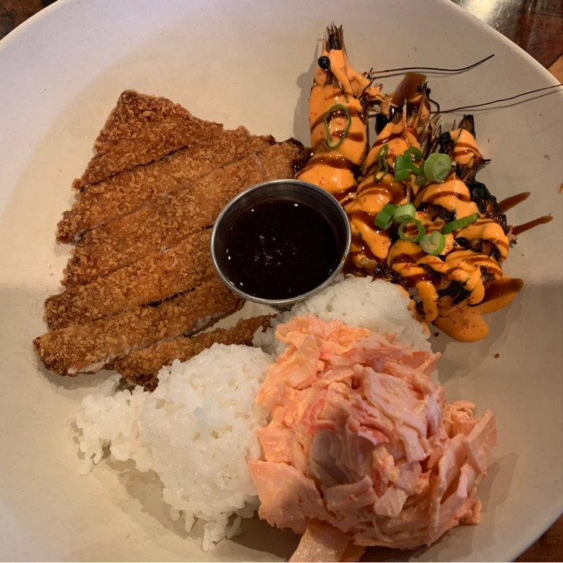 アヒカツ、グリルドシュリンプ(umekes)