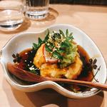 生湯葉のウニのせ