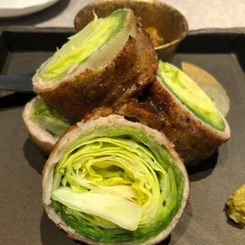 しゃきしゃきレタスの肉巻き(十番右京 恵比寿店)