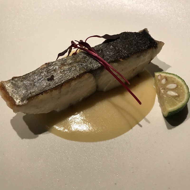 鰆の鉄板焼き白ワインソース(ソウルドレッシング （SOUL DRESSING）)