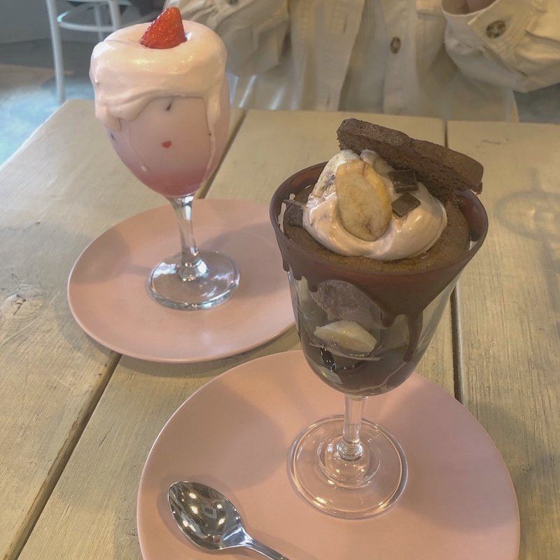 チョコバナナパフェ(shirouzu coffee警固店)