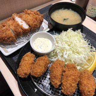 カキフライ定食(松のや 服部店)
