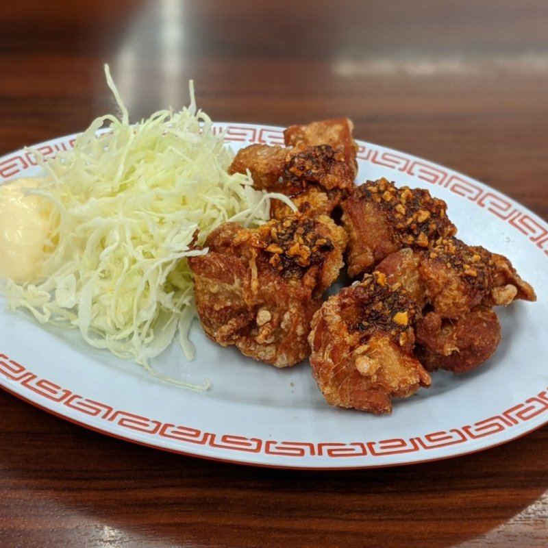 唐揚げ(京都北白川ラーメン魁力屋 市が尾店)