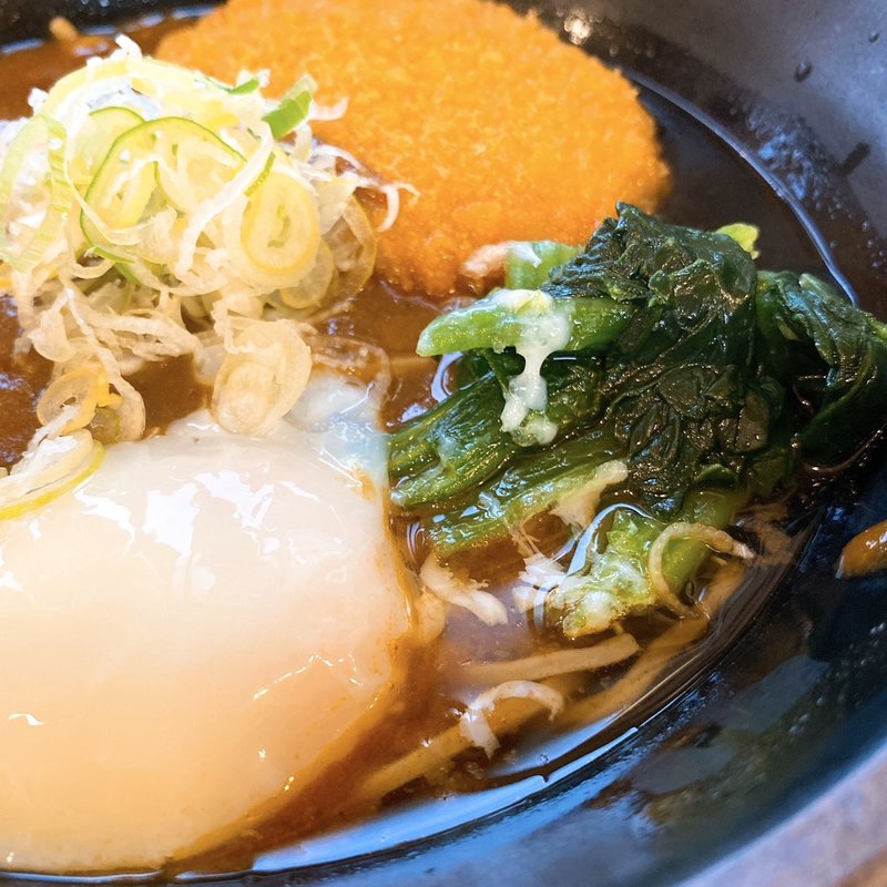 夢のカレーそば（ライス付）(正源そば 八重洲店)