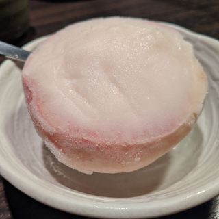 白桃シャーベット(焼肉もとやま 新宿店)