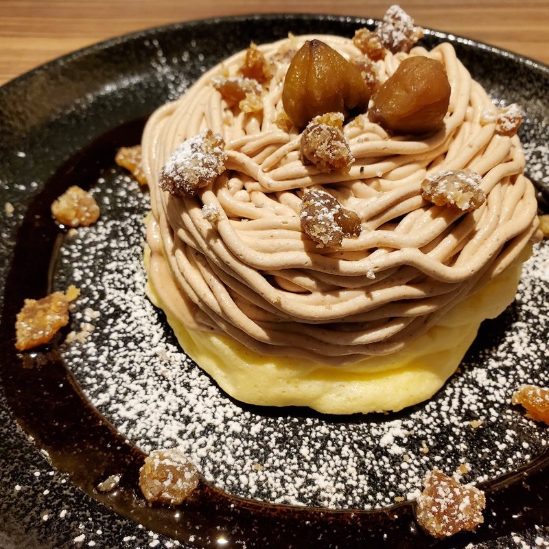 季節限定 栗のパンケーキ(高倉町珈琲 三芳藤久保店)