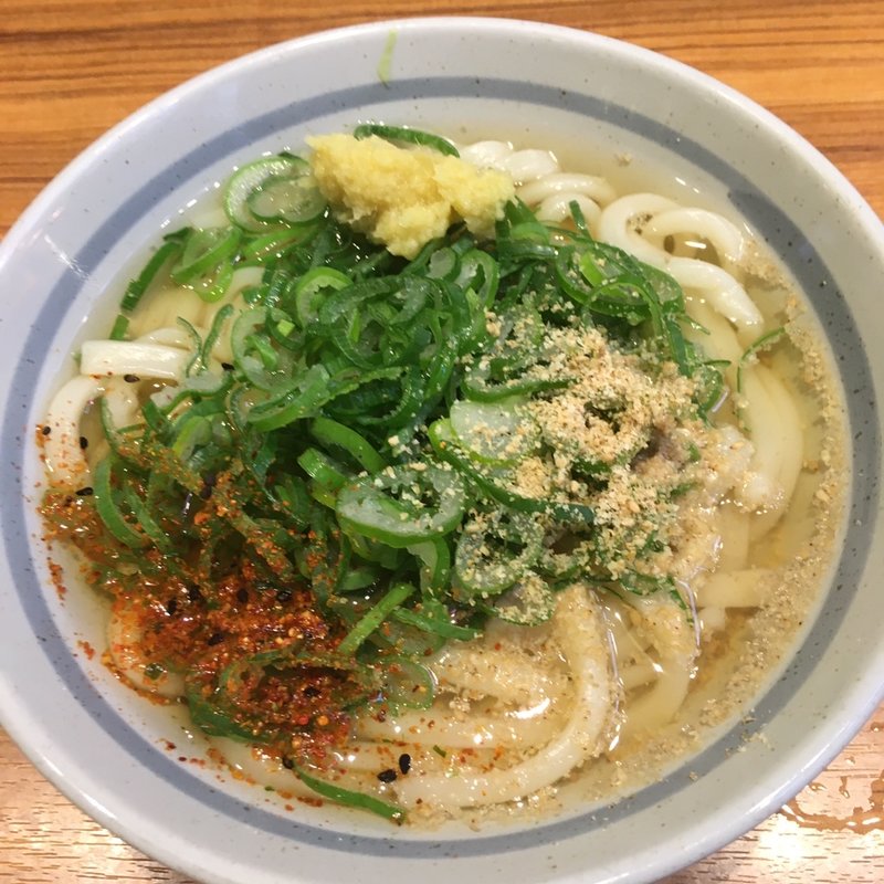 ねぎ盛りうどん(親父の製麺所 秋葉原駅店)