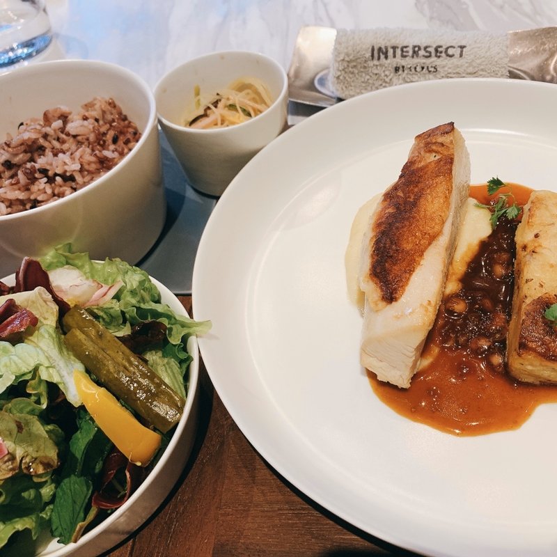 本日のお肉の定食(INTERSECT BY LEXUS TOKYO)