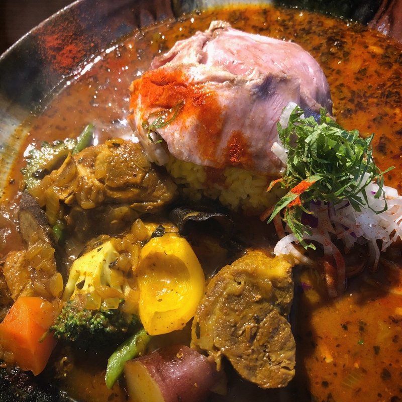 酸辣豚（サンラァトン🐷）(スープカレー なっぱ)