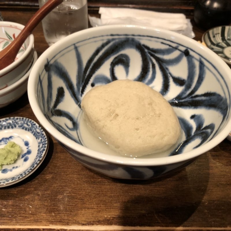 そばがき(蕎麦石はら 学芸大学店)