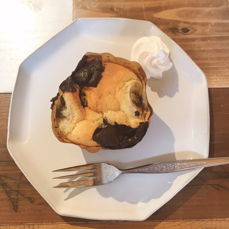 チョコバナナマフィン(亀井野珈琲)