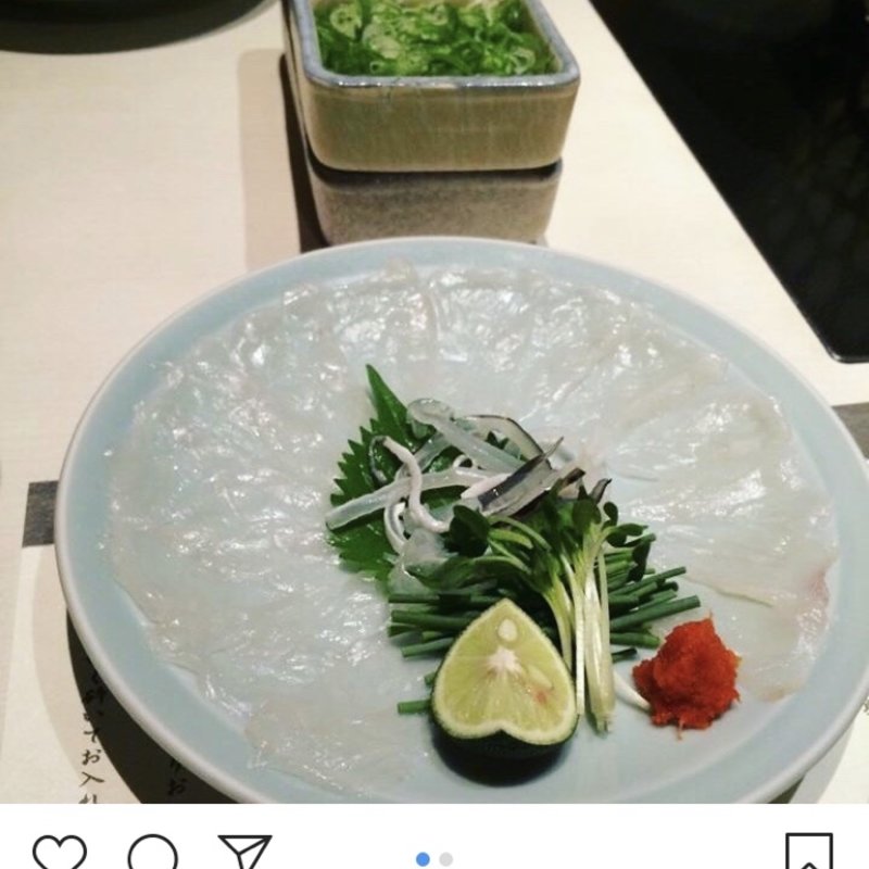 ふぐ刺し(とらふぐ亭 池袋東口店)