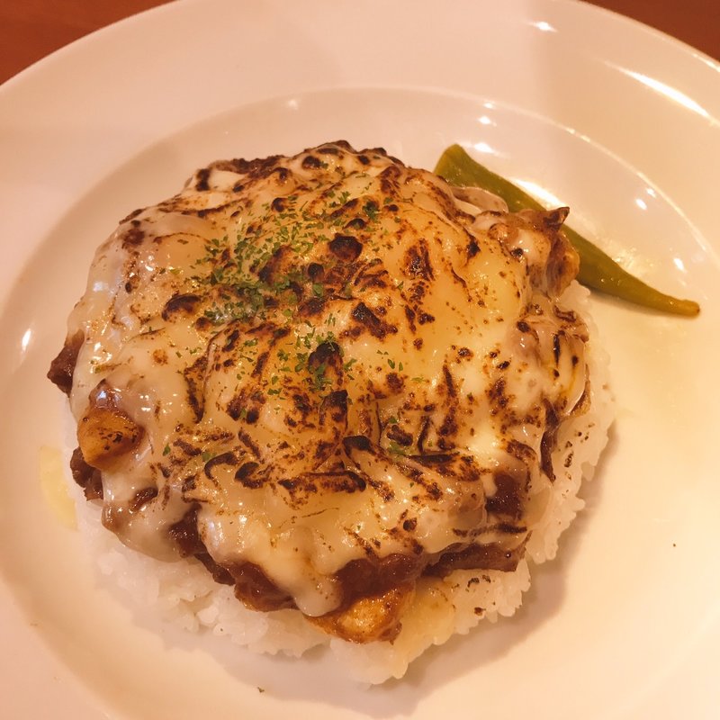 海老のキーマ焼きチーズカレー(CURRY HOUSE GOD (カレーハウスゴッド))