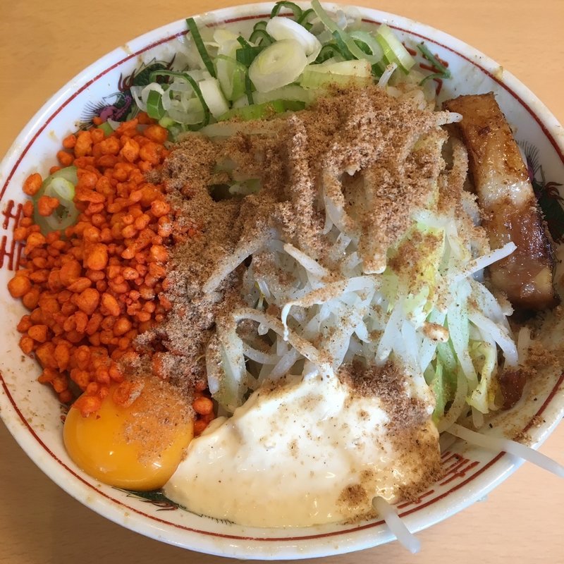 まぜそば(鷹の目 獨協大学前本店)