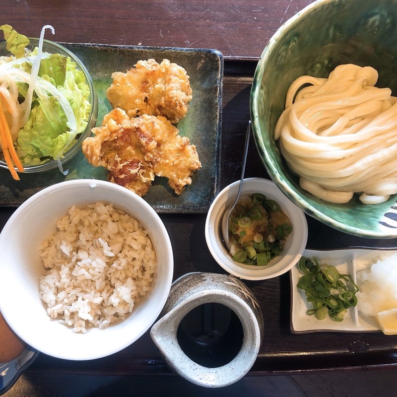 とり天セット(釜揚げうどん 鈴庵 )