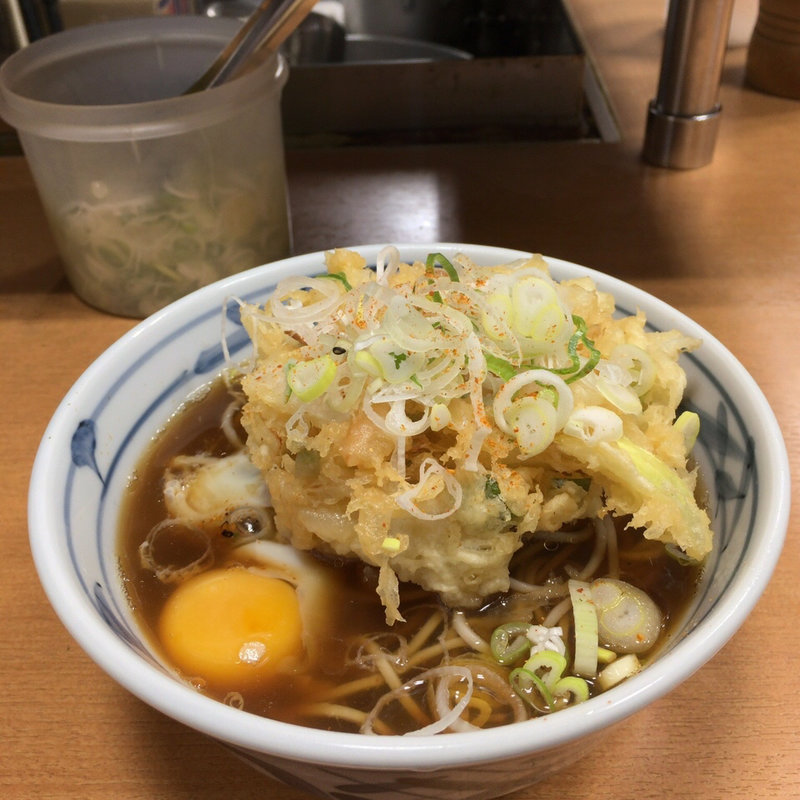 かき揚げ玉子そば・うどん(加賀)