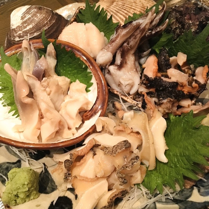 貝の刺身盛り合わせ（アラカルト）(貝鮮市場)