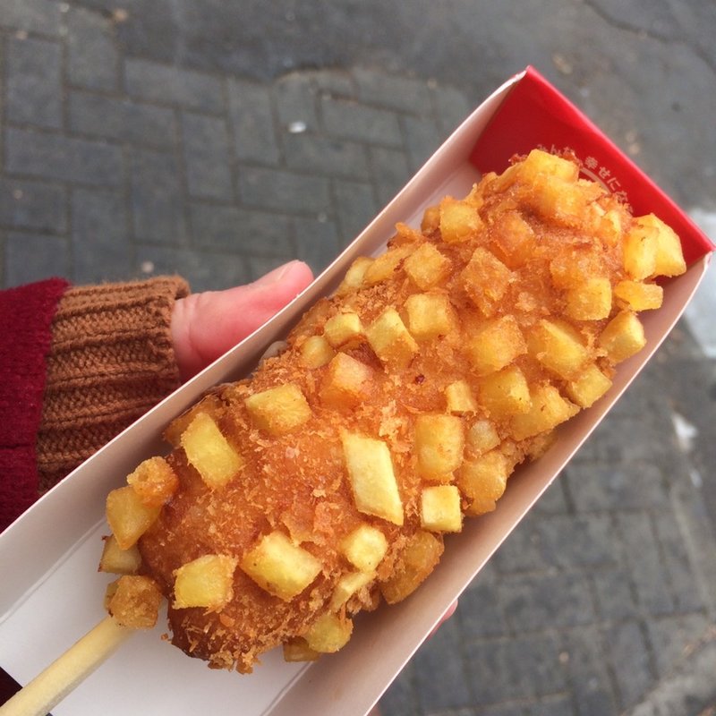 ポテトモッツァレラ米ハットグ(ジョンノハットグ 明治神宮前店)