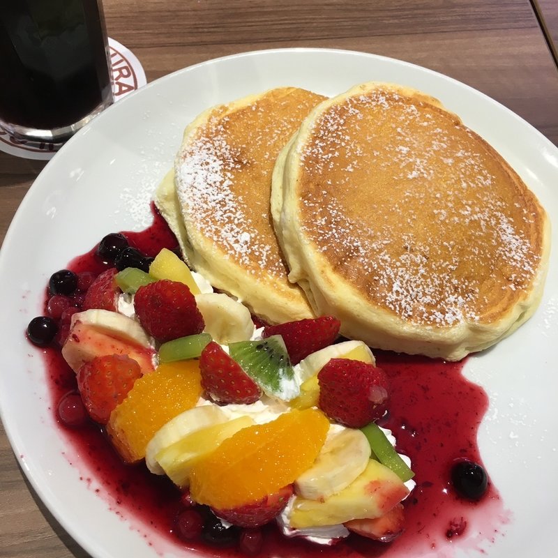 フルーツパンケーキ(高倉町珈琲　戸田店)